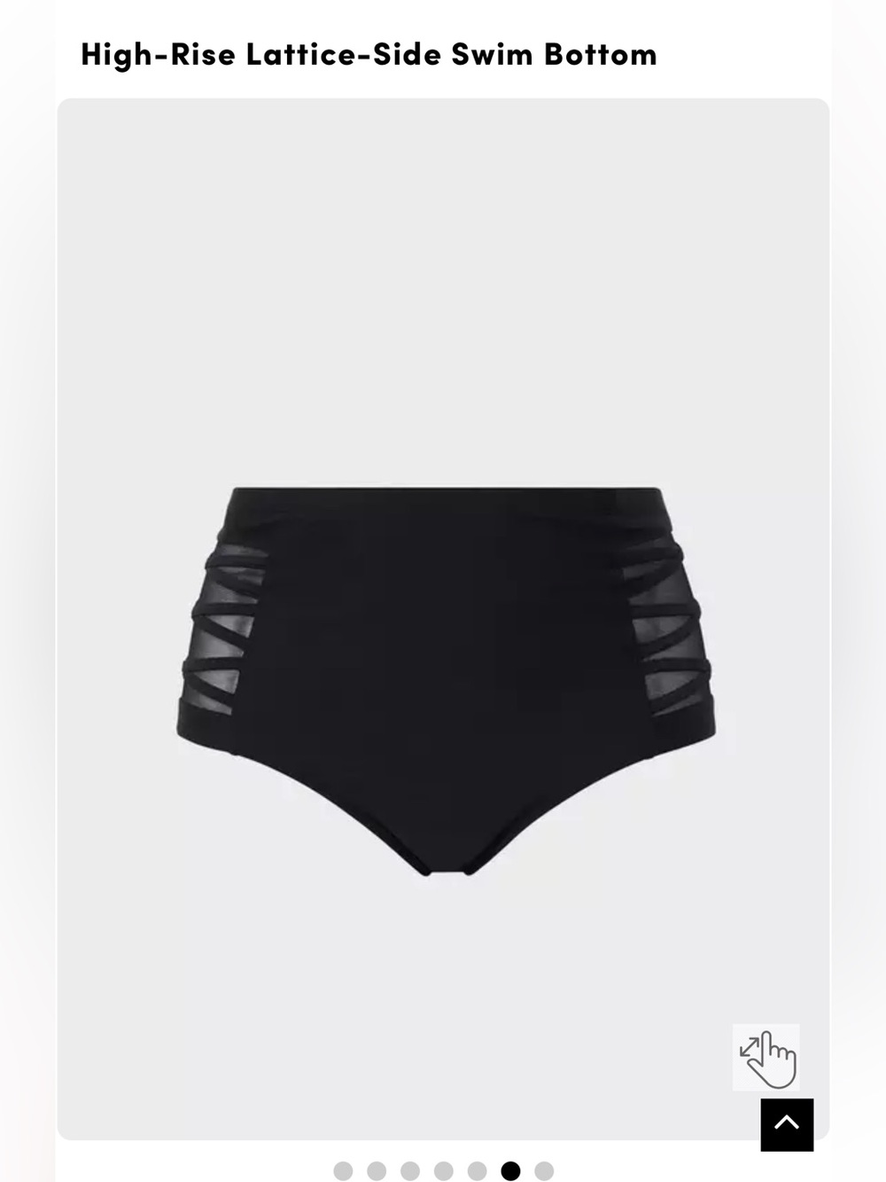 EUC Torrid Size 4 High-Rise Lattice-Side Swim Bottom - Black